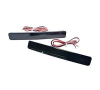 Maso - Lot de 2 réflecteurs de pare-chocs arrière LED noirs, antibrouillard, émettant une couleur rouge, pour VW Transporter T5, modèles 05-12