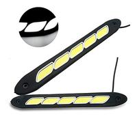 MASO Lot de 2 Rubans LED 12 V 6 W Haute Puissance étanches et Flexibles pour Feux de Brouillard avec Ruban adhésif Universel pour véhicule 12 V