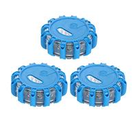 MASO Lot de 3 feux de route à LED pour voiture, camion, bateau (bleu)