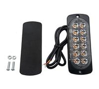 Maso Lot de 6 lampes stroboscopiques de secours pour camion - 12 LED - Barre d'éclairage - Clignotante - 12/24 V, Ambre