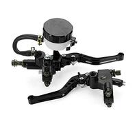 MASO Paire de leviers de frein et d'embrayage universels pour moto 22 mm Noir