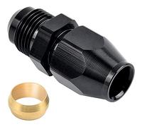 MASO Raccord de carburant, raccord de carburant en aluminium noir, adaptateur de compression de 6 AN à 3/8", 6AN à 5/16", 8AN à 1/2", 10 AN à 5/8", 10 AN à 5/8"