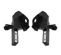 MASO Supports de radiateur avant (paire) compatible avec Mercedes-Benz C300, C400, C43 AMG et C450 AMG (noir)