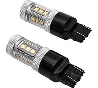 MASO T20 7443 Drl - Lot de 2 ampoules à double filament - W21 / 5 W - Super blanc - Pour feux stop, feux de recul, feux de stationnement, feux arrière