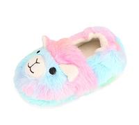 MASOCIO Chausson Enfant Fille Pantoufle Hiver Peluche Chaussure Antiderapant Animaux Alpaga Taille 22 23