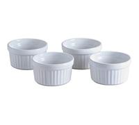 Mason Cash 2001.546 Collection Classique Lot De 4 Blanc 9cm Grès Ramequin Souffle Plats, Céramique, 9 x 9 X 5 CM