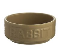 Mason Cash: Bol en forme de lapin en forme de canne - 13,2 cm, 382,7 g - Plat d'alimentation en eau et nourriture, céramique durable, passe au micro-ondes et au lave-vaisselle - Pour nourrir et