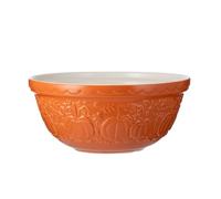 Mason Cash Bol mélangeur en forme de citrouille taille 12 | Capacité de 4 litres | Bol en faïence orange d'automne avec motif citrouille en relief | Parfait pour Halloween, Noël, Thanksgiving