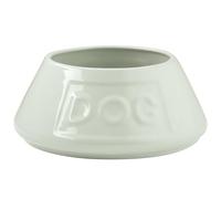 Mason Cash: Gamelle anti-basculement pour chien - Crème - 21,1 cm, 1,530,9 g - Plat coudé en céramique durable pour nourriture et eau, passe au micro-ondes et au lave-vaisselle, alimentation et