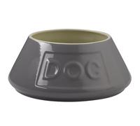 Mason Cash: Gamelle anti-basculement pour chien - Gris - 21,1 cm, 1,530,9 g - Plat incliné en céramique durable pour nourriture et eau, passe au micro-ondes et au lave-vaisselle, alimentation et