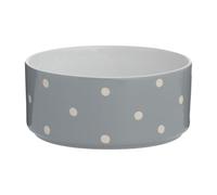 Mason Cash Gamelle pour Chien Motif Pois Gris 18 cm