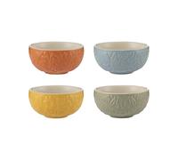 Mason Cash Home to Roost Lot de 4 bols de préparation en grès Motif poule et coq Multicolore 200 ml Passe au lave-vaisselle et au micro-ondes