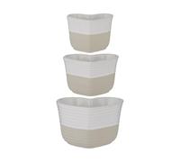 Mason Cash Rustic Charm Lot de 3 tasses à mesurer en grès avec motif cœur gravé pour un rangement facile, 1 tasse, 1/2 tasse et 1/4 tasse, finition mate et brillante