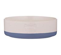 Mason Cash: Speckle Dip Gamelle pour chien - 15 cm, 430,9 g - Bleu, crème, os - Plat en céramique pour nourriture et eau, passe au micro-ondes et au lave-vaisselle, alimentation et hydratation des