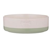 Mason Cash: Speckle Dip Gamelle pour chien - 17,8 cm, 813,6 g - Vert, crème, os - Plat en céramique pour nourriture et eau, passe au micro-ondes et au lave-vaisselle, alimentation et hydratation des