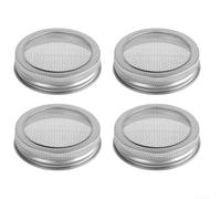 Mason for - Passoire stérilisable sans BPA - Passe au lave-vaisselle - 70 mm - Couvercle en acier inoxydable - Couvercle de lentilles pour brocoli et autres germes de haricots