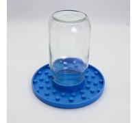 Mason-Jar Nourriture d'abeille, abreuvoir d'eau d'abeille anti-noyade avec barre en bois, fermeture d'étanchéité, en verre transparent, outil d'alimentation pour la maison et les petits commerces