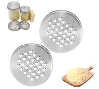 Mason Jar Shredder Lid - Mason Jar Cheese Grater Lid - Grater Shredder Lid for Mason Jar Wide Mouth and Regular Mouth,Multipurpose Reusable Mason Jar Cheese Shaker Lid (2 pcs, 3.38in)