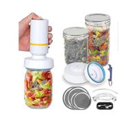 Mason Jar Vacuum Sealer: Electric Jar Sealer for Foodsaver Vacuum Sealer, Vacuum Sealing Kit for Wide-mouth & Regular-mouth Mason Jars, Canning Sealer