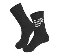 Mason Life Cadeaux de pêche pour homme, chaussettes de pêche My Lucky pour homme, chaussettes pour homme 9-12 pour papa, chaussettes amusantes pour homme, Pêche, Taille unique