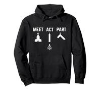 Mason Meet Act Part Freemason Symbole maçonnique Shriner Sweat à Capuche