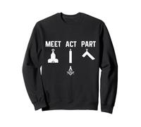 Mason Meet Act Part Freemason Symbole maçonnique Shriner Sweatshirt
