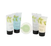 Mason & Miller Ensemble d'articles de toilette/voyage - Gel douche, shampooing, savon, après-shampoing et lotion pour le corps (Combo, 1 x 5)
