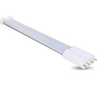 Masonanic Tube lumineux LED 2G11 9 W 6000 K blanc froid pour magasin de magasin, alimentation simple 2G11 avec revêtement blanc laiteux