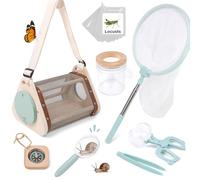 Masonbaby Kit Exploration Enfant Jouets, Observation Insectes Enfant avec Attrape Insecte, Boîte à Insectes, Filet Papillon, Loupe, Cadeau d'exploration de la Nature et d'aventure pour Garçons Filles