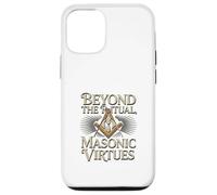 Masonic_Symbol avec Beyond The_Rituals, Masonic_Virtes S&C Coque pour iPhone 12/12 Pro