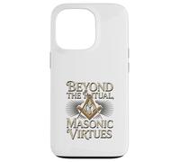 Masonic_Symbol avec Beyond The_Rituals, Masonic_Virtes S&C Coque pour iPhone 13 Pro