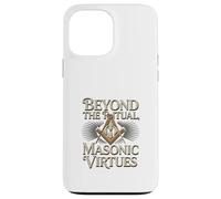 Masonic_Symbol avec Beyond The_Rituals, Masonic_Virtes S&C Coque pour iPhone 13 Pro Max