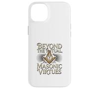Masonic_Symbol avec Beyond The_Rituals, Masonic_Virtes S&C Coque pour iPhone 14 Plus