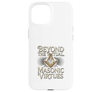 Masonic_Symbol avec Beyond The_Rituals, Masonic_Virtes S&C Coque pour iPhone 15