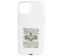 Masonic_Symbol avec Beyond The_Rituals, Masonic_Virtes S&C Coque pour iPhone 15 Plus