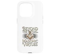 Masonic_Symbol avec Beyond The_Rituals, Masonic_Virtes S&C Coque pour iPhone 15 Pro