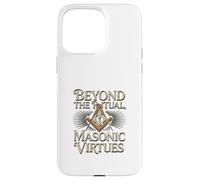 Masonic_Symbol avec Beyond The_Rituals, Masonic_Virtes S&C Coque pour iPhone 15 Pro Max