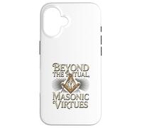 Masonic_Symbol avec Beyond The_Rituals, Masonic_Virtes S&C Coque pour iPhone 16