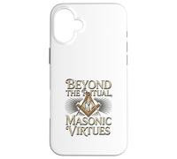 Masonic_Symbol avec Beyond The_Rituals, Masonic_Virtes S&C Coque pour iPhone 16 Plus