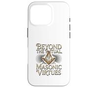 Masonic_Symbol avec Beyond The_Rituals, Masonic_Virtes S&C Coque pour iPhone 16 Pro