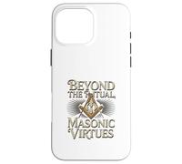 Masonic_Symbol avec Beyond The_Rituals, Masonic_Virtes S&C Coque pour iPhone 16 Pro Max