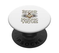 Masonic_Symbol avec Beyond The_Rituals, Masonic_Virtes S&C PopSockets PopGrip Adhésif