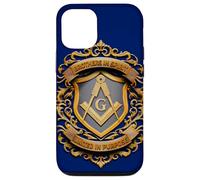 Masonic_Symbol avec Brothers in_Spirit, United in_Purpose Coque pour iPhone 12/12 Pro