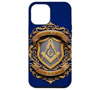 Masonic_Symbol avec Brothers in_Spirit, United in_Purpose Coque pour iPhone 12 Pro Max