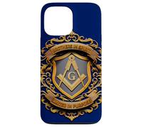 Masonic_Symbol avec Brothers in_Spirit, United in_Purpose Coque pour iPhone 13 Pro Max