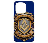 Masonic_Symbol avec Brothers in_Spirit, United in_Purpose Coque pour iPhone 15 Pro
