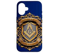 Masonic_Symbol avec Brothers in_Spirit, United in_Purpose Coque pour iPhone 16