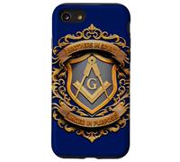 Masonic_Symbol avec Brothers in_Spirit, United in_Purpose Coque pour iPhone SE (2020) / 7/8