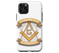 Masonic_Symbol avec "Face à The_East, Building Unity" S&C Coque pour iPhone 11 Pro