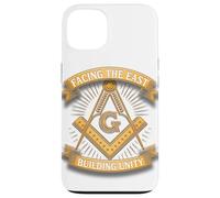Masonic_Symbol avec "Face à The_East, Building Unity" S&C Coque pour iPhone 13